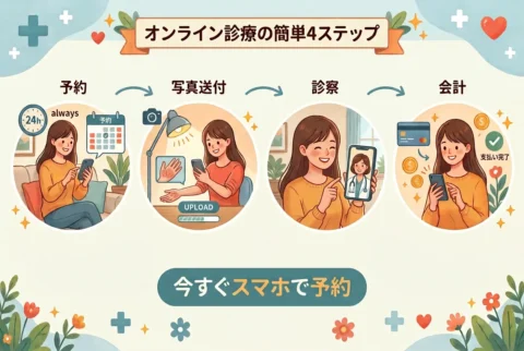 オンライン診療の流れ