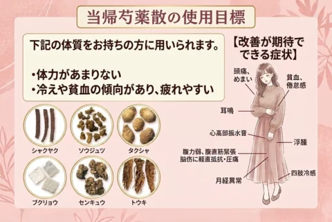 当帰芍薬散の効果とあっている人